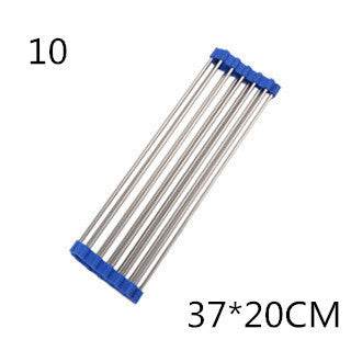 Folding Kitchen Drain Sink Rack Stainless Steel sink caddies - Velora