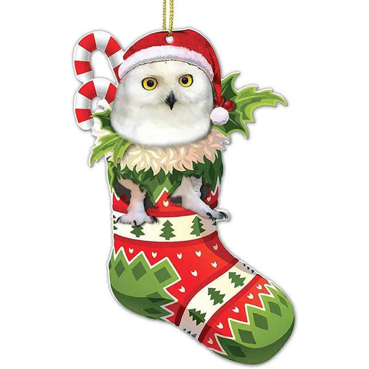Christmas Stockings Christmas Tree Decorative Socks Dog Pendant Creative Cute - Velora