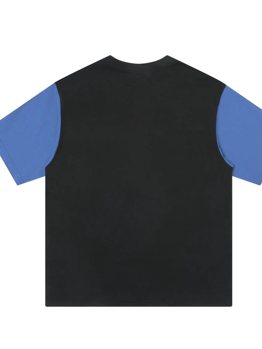 Men's Letter Round Neck Short Sleeve T-Shirt - Velora