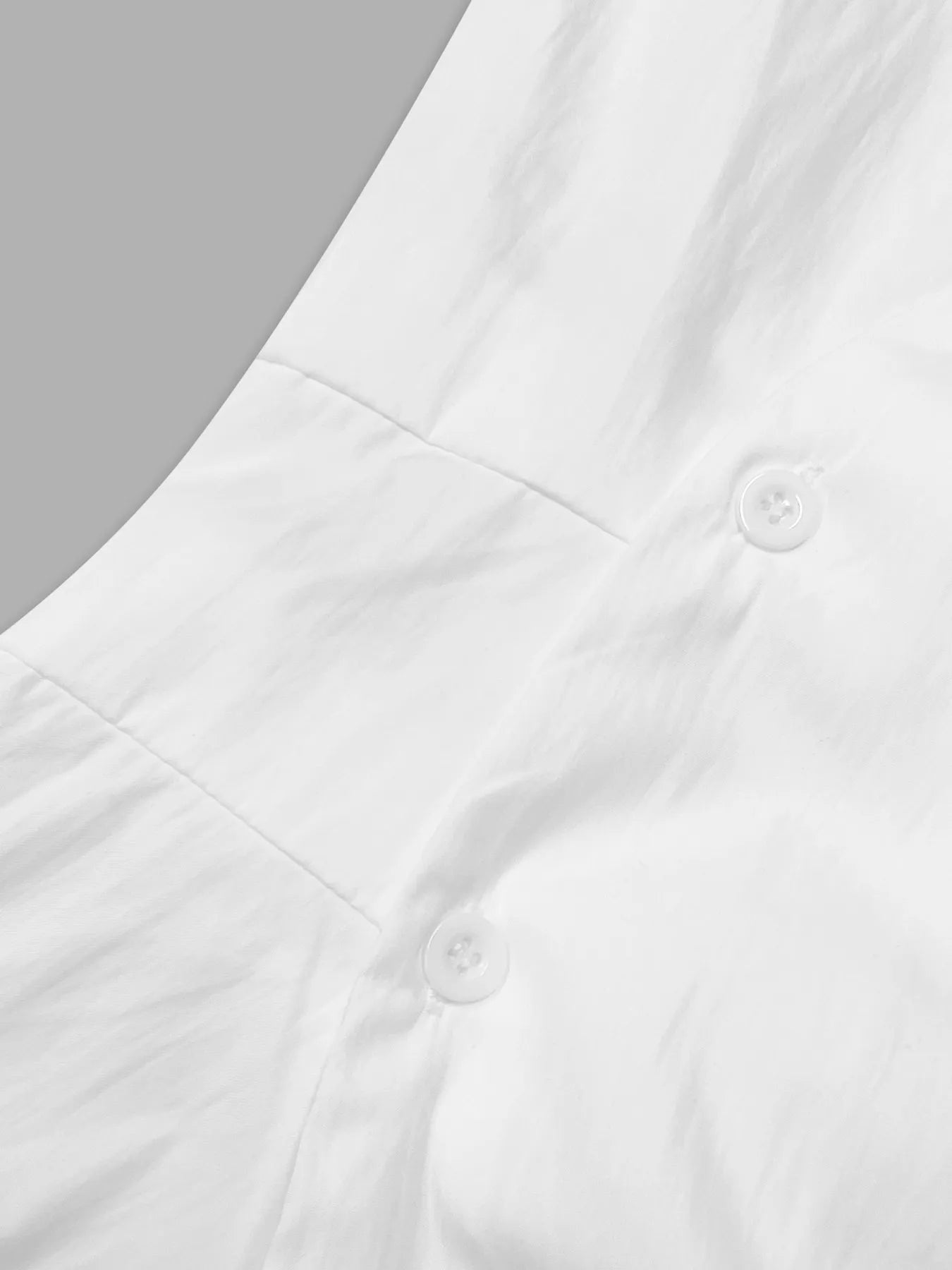 Asymmetric Collared Neck Long Sleeve Shirt - Velora