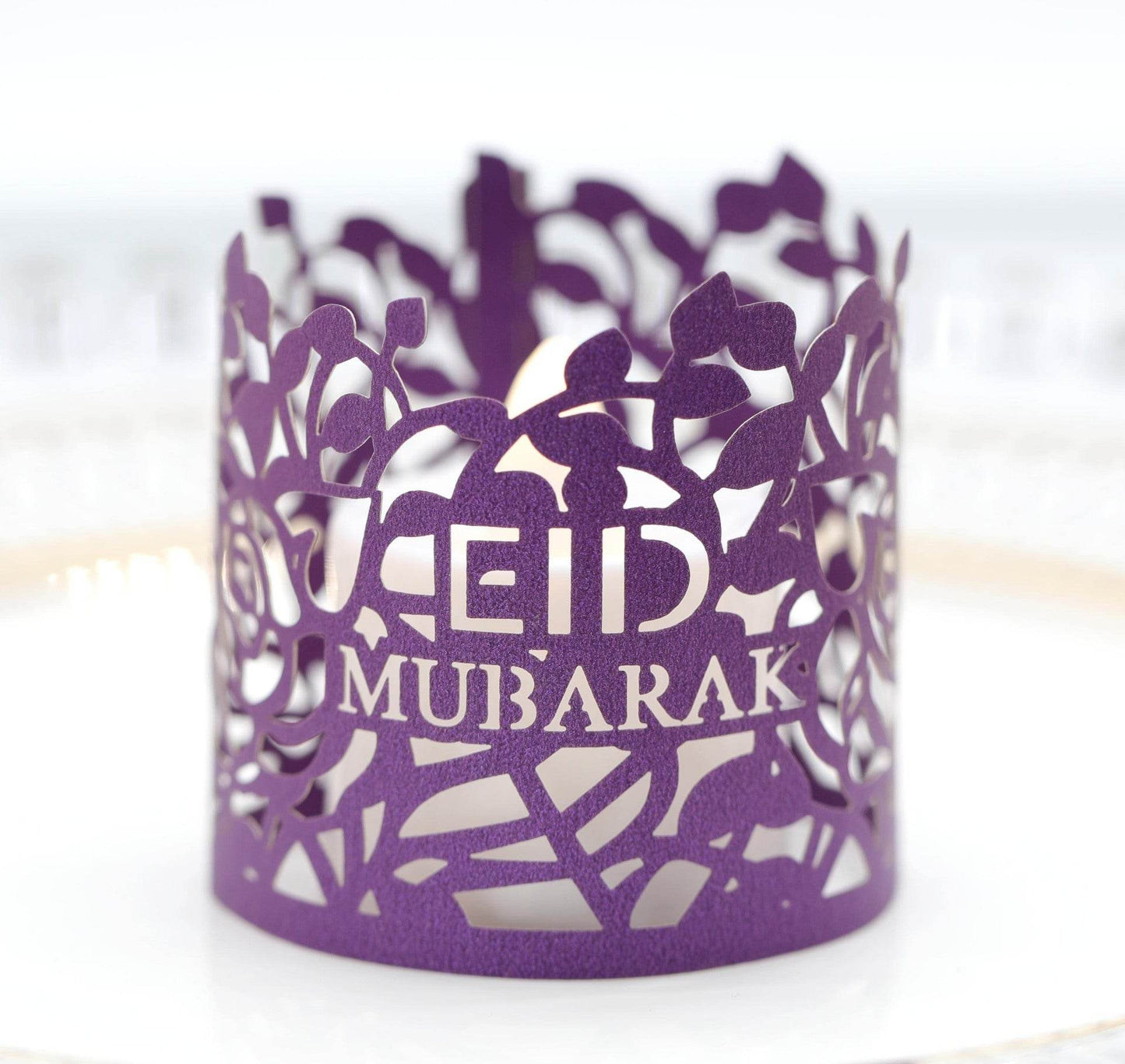 MOQ200 Ramadan Electronic Candle Lampshade Laser Cutout - Velora