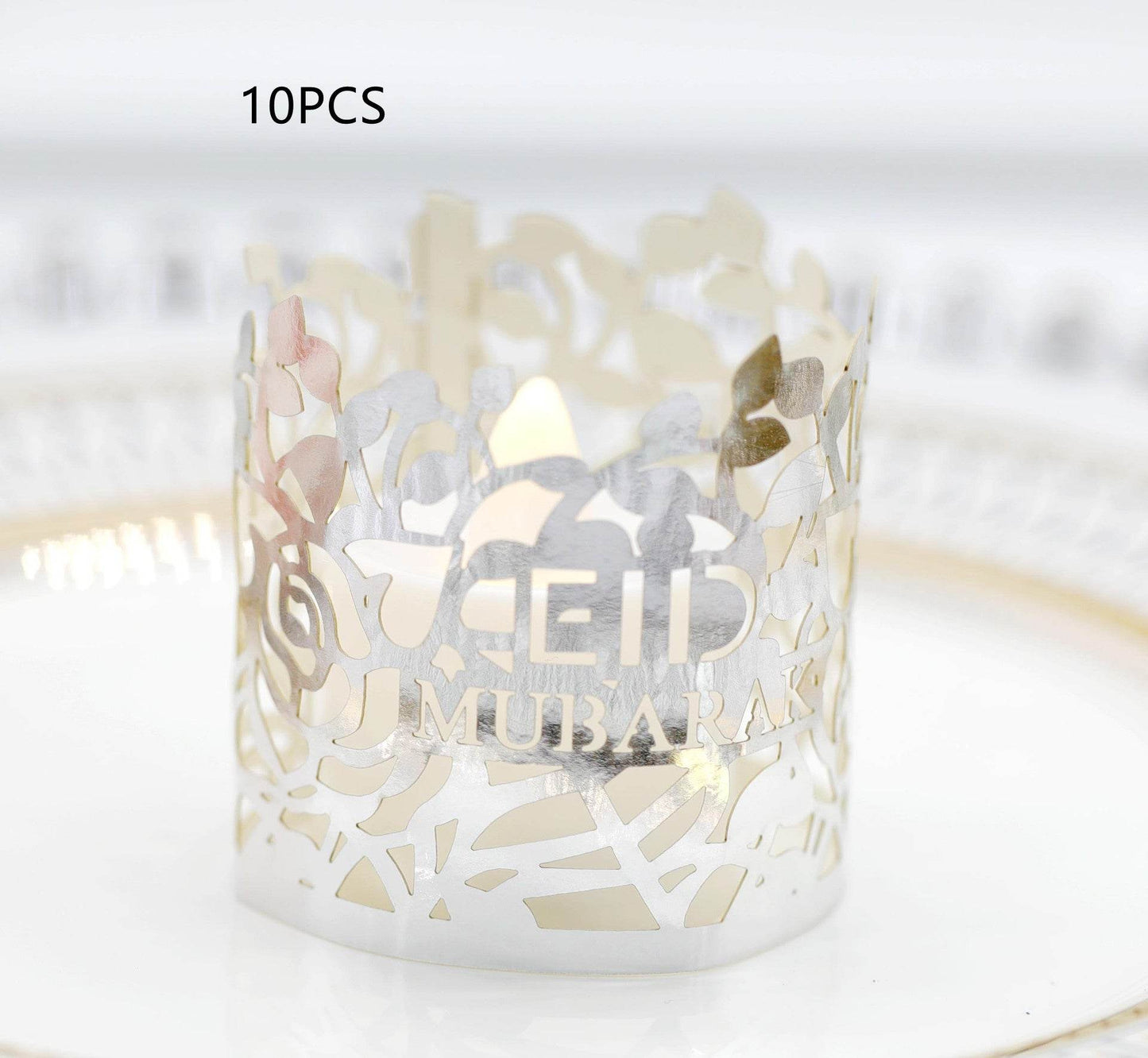 MOQ200 Ramadan Electronic Candle Lampshade Laser Cutout - Velora