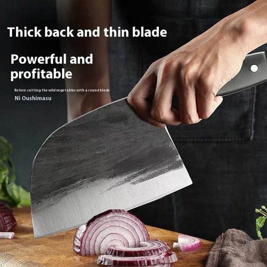 Hand-forged Kitchen Slicing Knife Dedicated For Chefs Cleaver Stainless Steel - Velora
