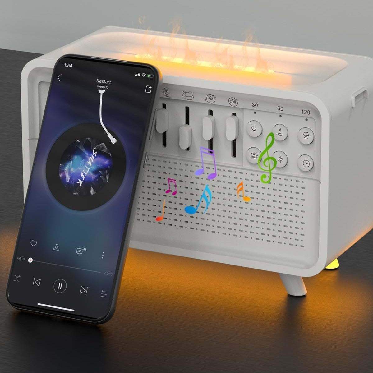 3 In 1 Bluetooth Speaker White Noise Sleep Night Light Humidifier https://like2b-uy