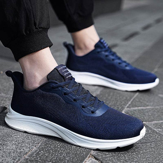 Men's Lace-up Running Shoes Mesh Lightweight Breathable Comfortable Sneakers - Velora