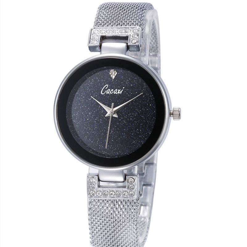 Creative Starry Sky Mesh Belt Waterproof Quartz Watch - Velora