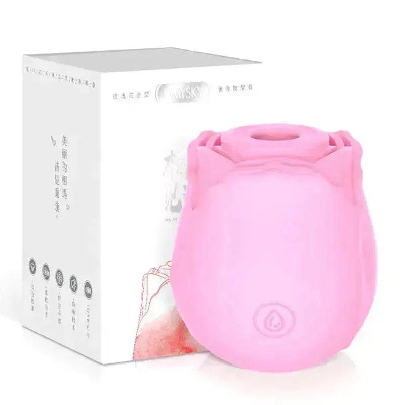 Rose Sec Sucking Tongue Licking Vibrating Toy Rose Toy for Women - Velora