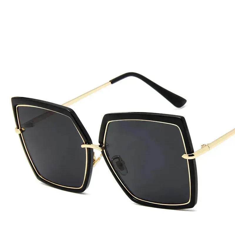 Reflective Fashion metal retro sunglasses for Women - Velora