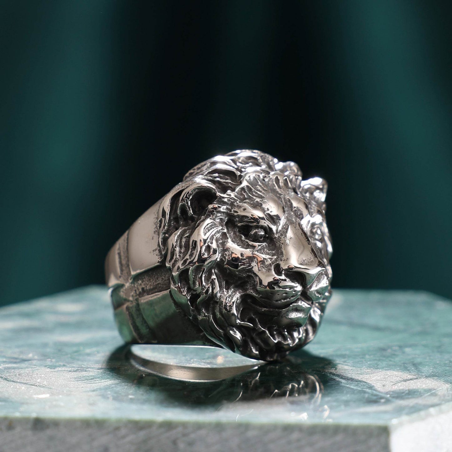 Tiger Head Snake Titanium Steel Ring Ring Ornament - Velora