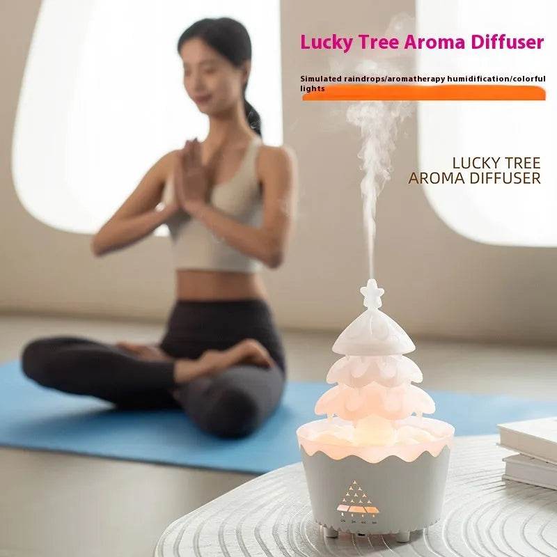 2024 New Design Essential Oil Aroma Diffuser Household Mute Small Remote Control Humidifier Suitable For Home Christmas Gift - Velora