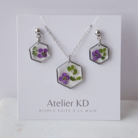 Parure Chloé avec Allyssum - Hexa - Velora