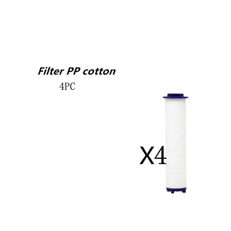 Propeller Driven Shower Head With Stop Button And Cotton Filter Turbocharged High Pressure Handheld Shower Nozzle - Velora