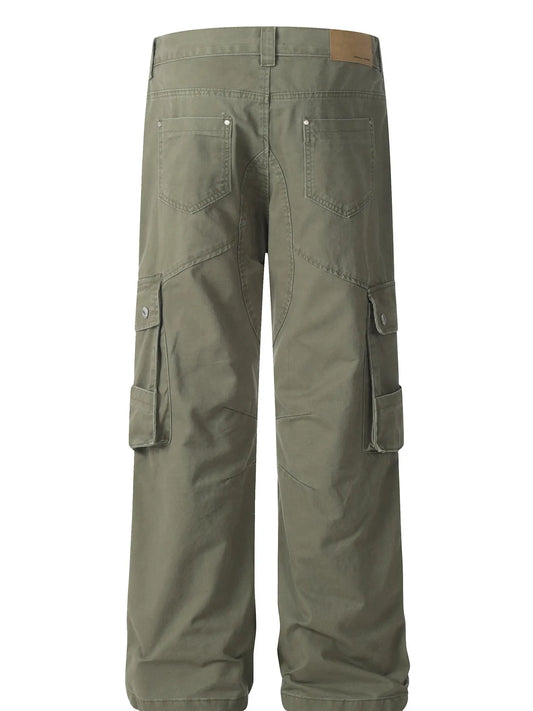 Men's Wide Leg Cargo Pants - Velora