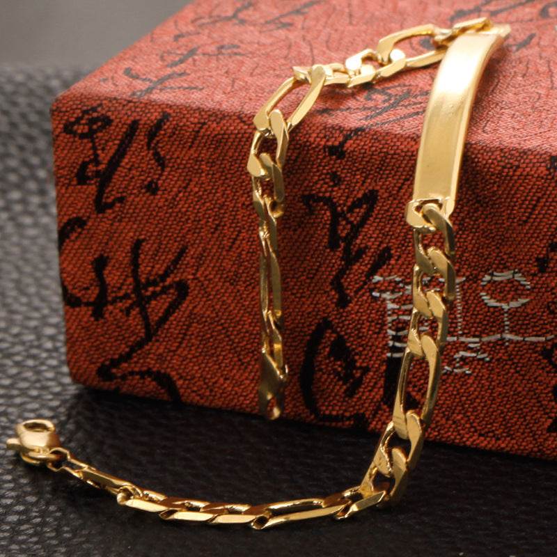 Curved Bracelet 18K Gold Plated Hip Hop - Velora