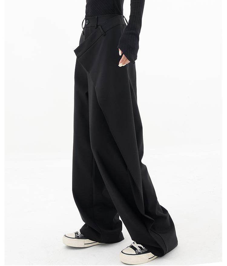 Irregular Wide-leg Pants Ins Fashion Loose Trousers Women's Clothing - Velora