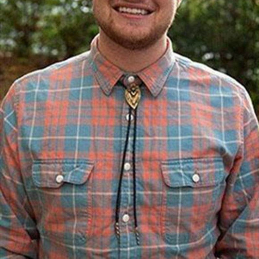 Bolo Tie Silver Gold Suncha Two-tone - Velora