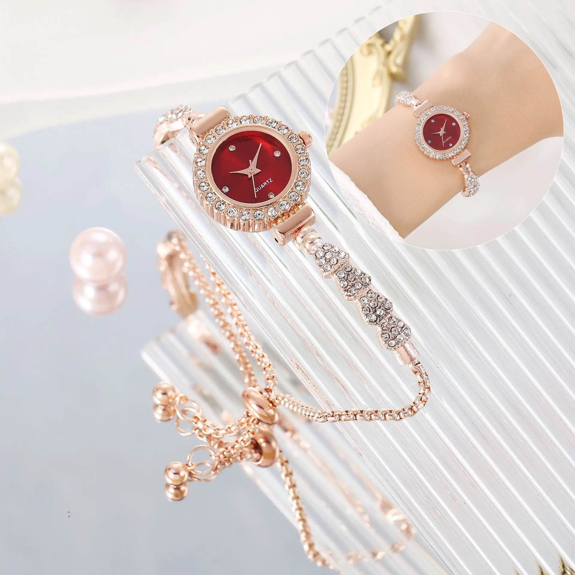 Fashion Luxury Women's Watch Gold Fine Strap Ladies Watch For Bracelet Female Wrist Watch Women Clock Relojes Fashion Jewelry - Velora