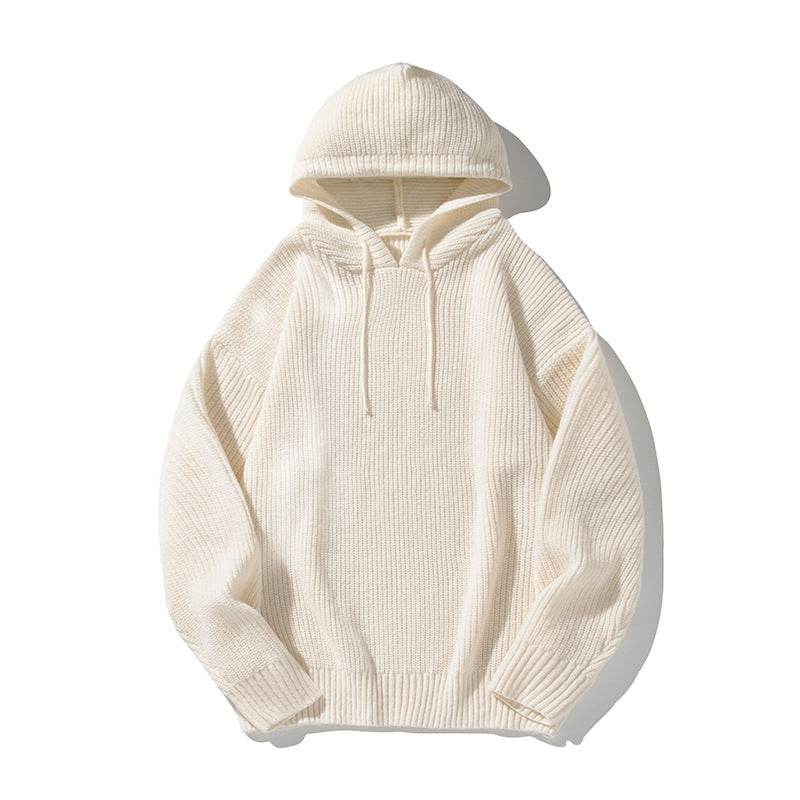 Japanese Loose Solid Color Hooded Sweater Idle Style Adjustable - Velora