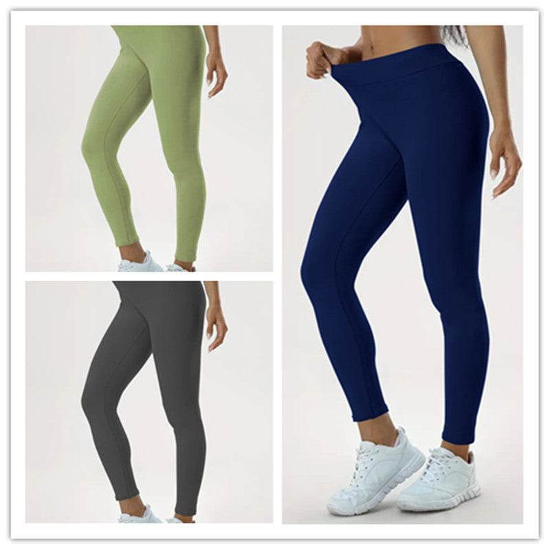 Women's Yoga Pants High Waist Lift High Elastic Tight Fitness Trousers - Velora