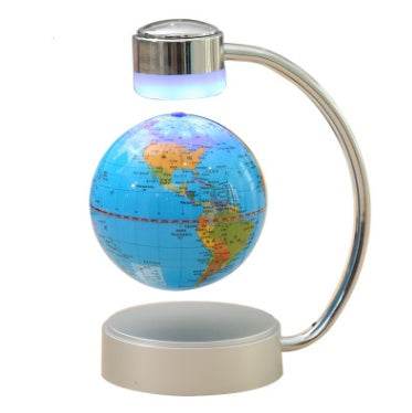 8 inch globe magnetic suspension office decoration company gift novelty creative birthday gift - Velora