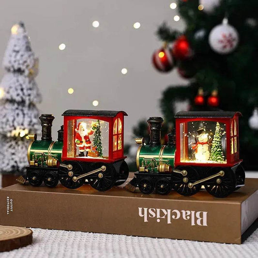 Christmas Gift Train Decoration Small Night Lamp - Velora