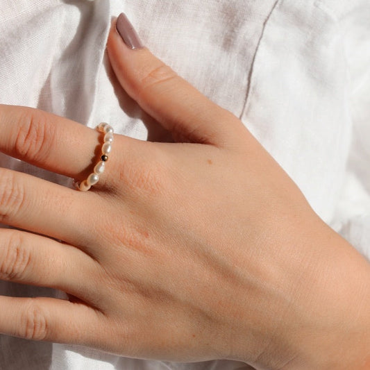 Pearl Adjustable Ring