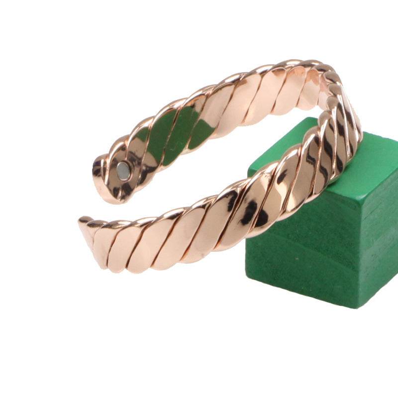 Rose Gold Copper Bracelet Large S Magnetic - Velora