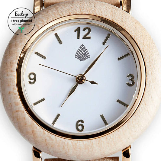 The Birch: Wood Watch for Women - Velora Luxury Fashion