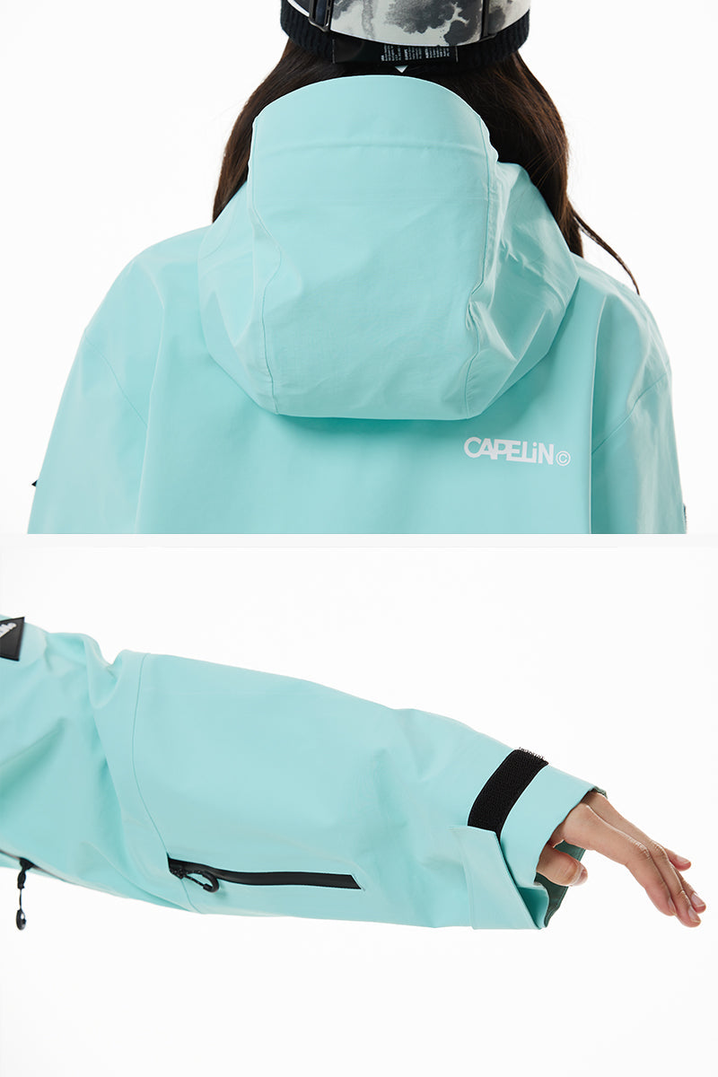 Alpha Unisex 3L Shell Snowboard Jacket - Velora