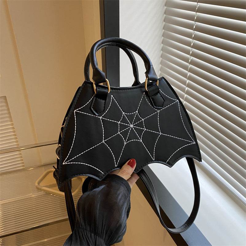 Halloween Spider Web Saddle Bags Fashion Personality Crossbody Shoulder Bag With Handle Women's Handbags - Velora
