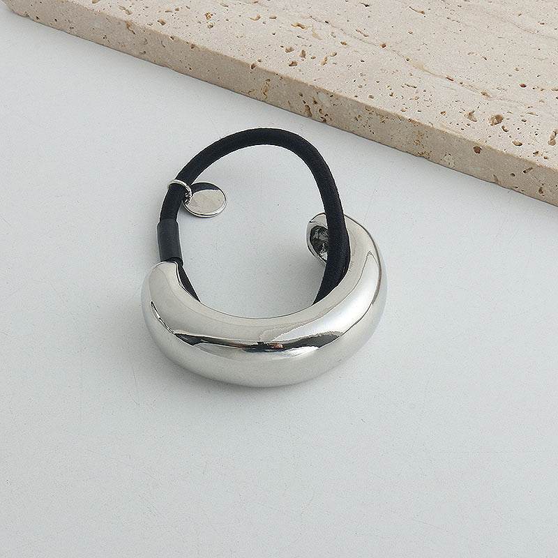 Minimally Sophisticated Metal Semi-circular Headband With A Sense Of Sophistication - Velora
