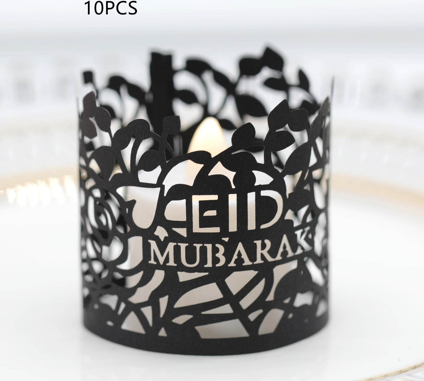 MOQ200 Ramadan Electronic Candle Lampshade Laser Cutout - Velora