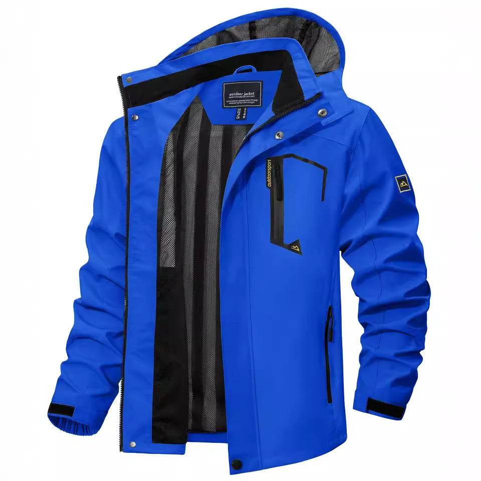 New Casual Fall Men's Long Sleeve Hooded Jacket Coat - Velora