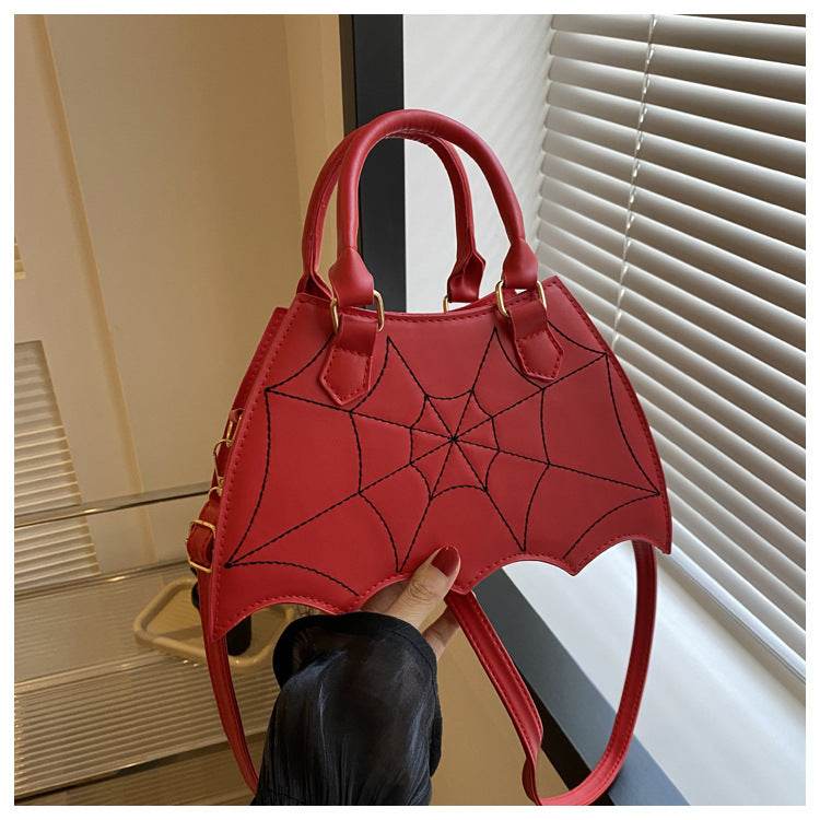 Halloween Spider Web Saddle Bags Fashion Personality Crossbody Shoulder Bag With Handle Women's Handbags - Velora