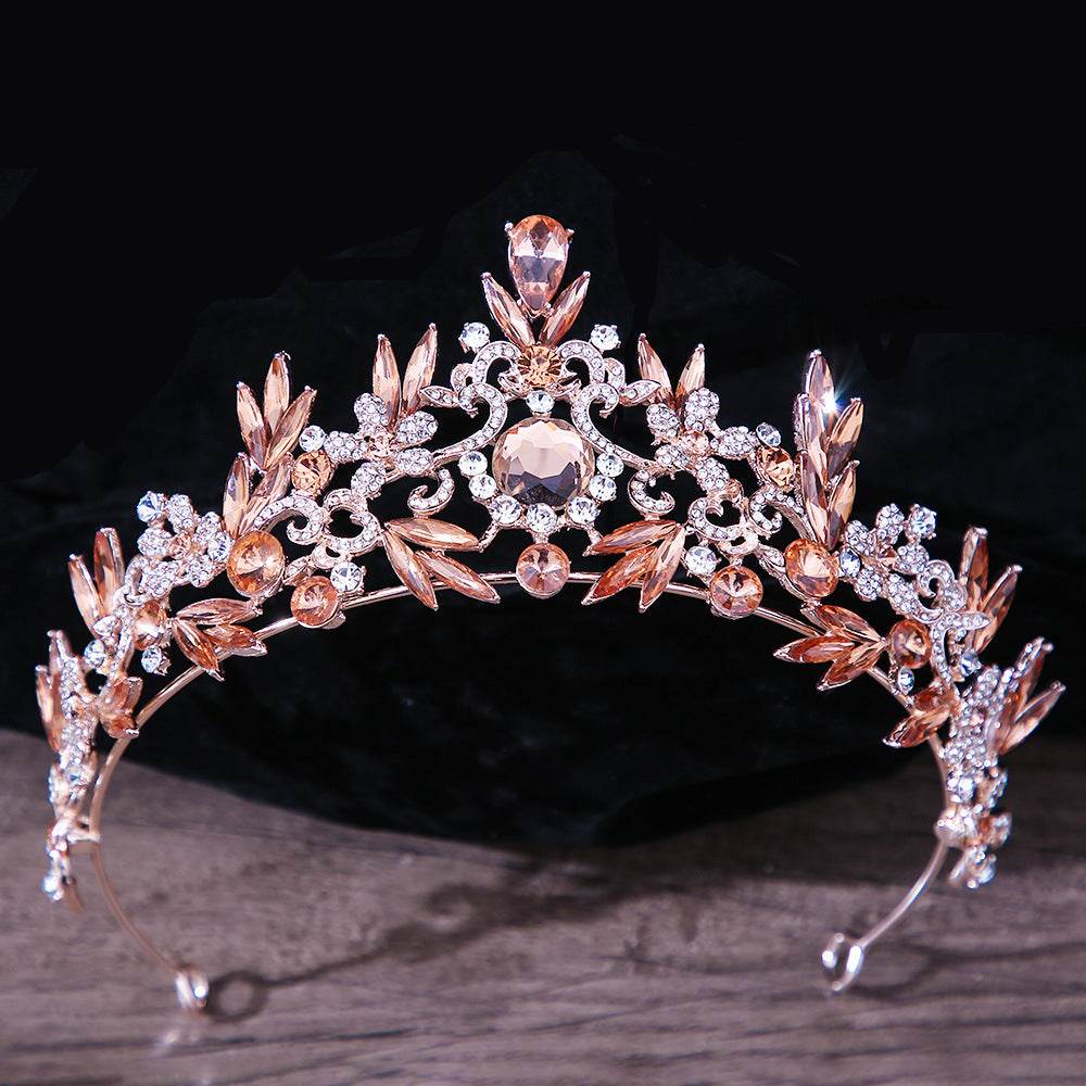 Bridal Headdress Rhinestone Mitzvah Crown - Velora