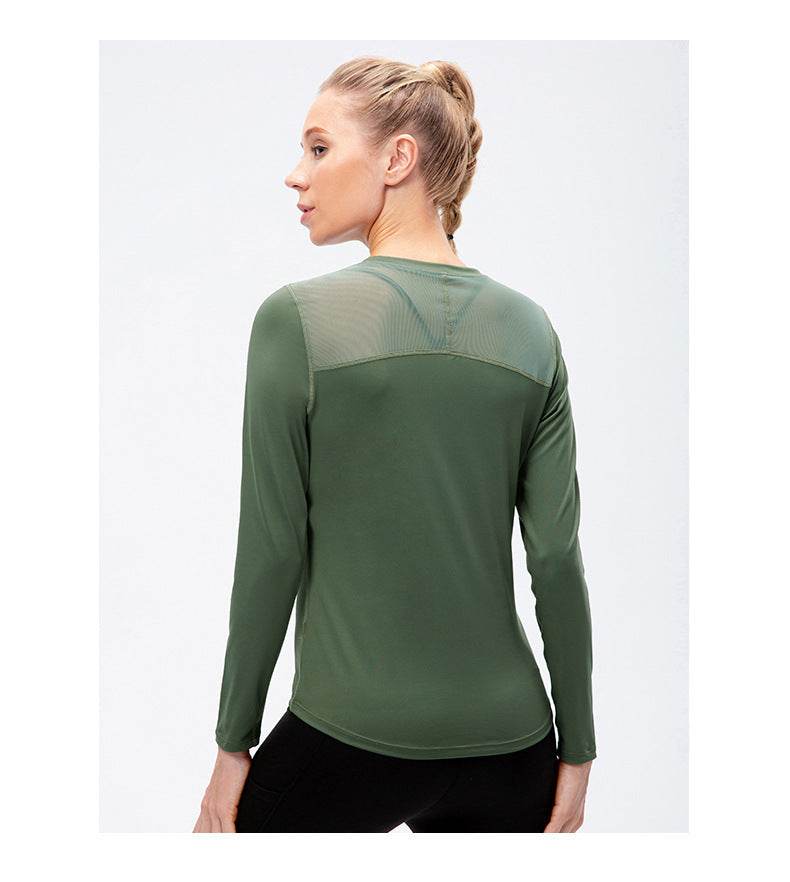 Quick Drying Breathable Long Sleeve Yoga Workout Gym T-shirt for women - Velora