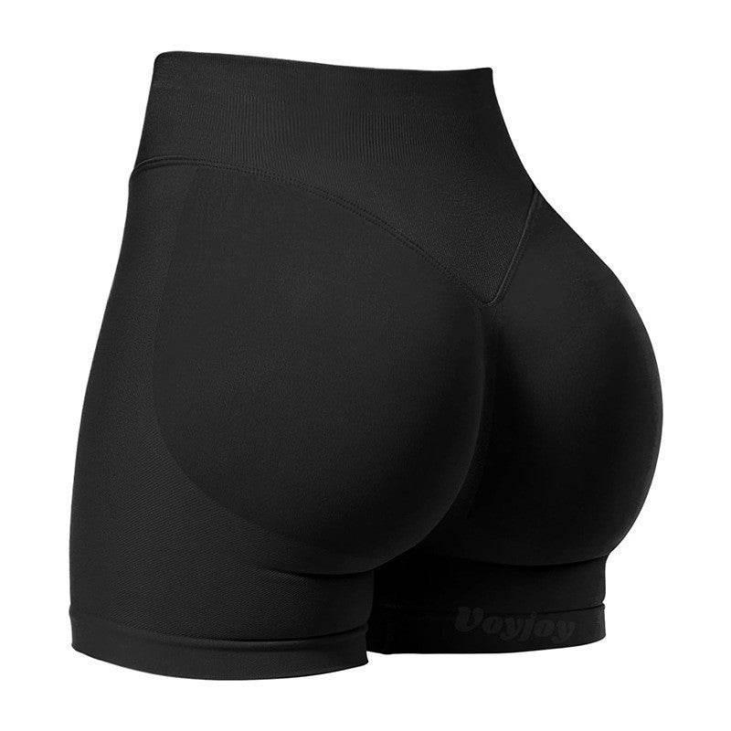 High Waist Yoga Shorts Tight Hip Raise Seamless Quick-drying Pants For Sports Fitness - Velora