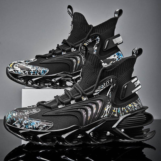 Flying Woven Large Size Mesh Men's Shoes - Velora