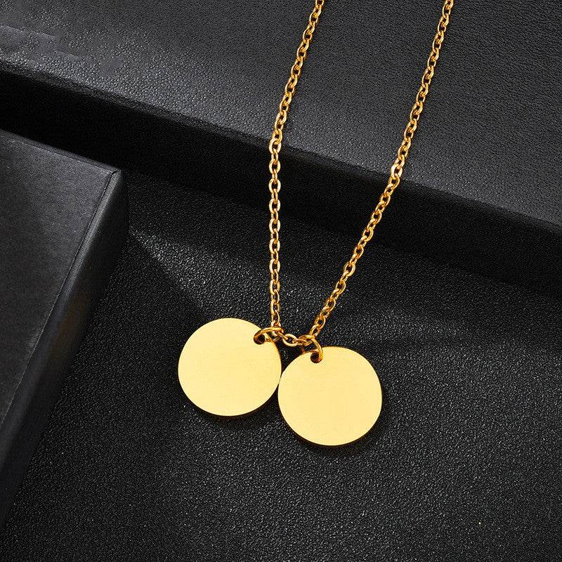 Personalized Pet Photo Disc Necklace Ladies Kitten Name Pendant Necklace Custom Animal Stainless Steel Necklace Jewelry - Velora