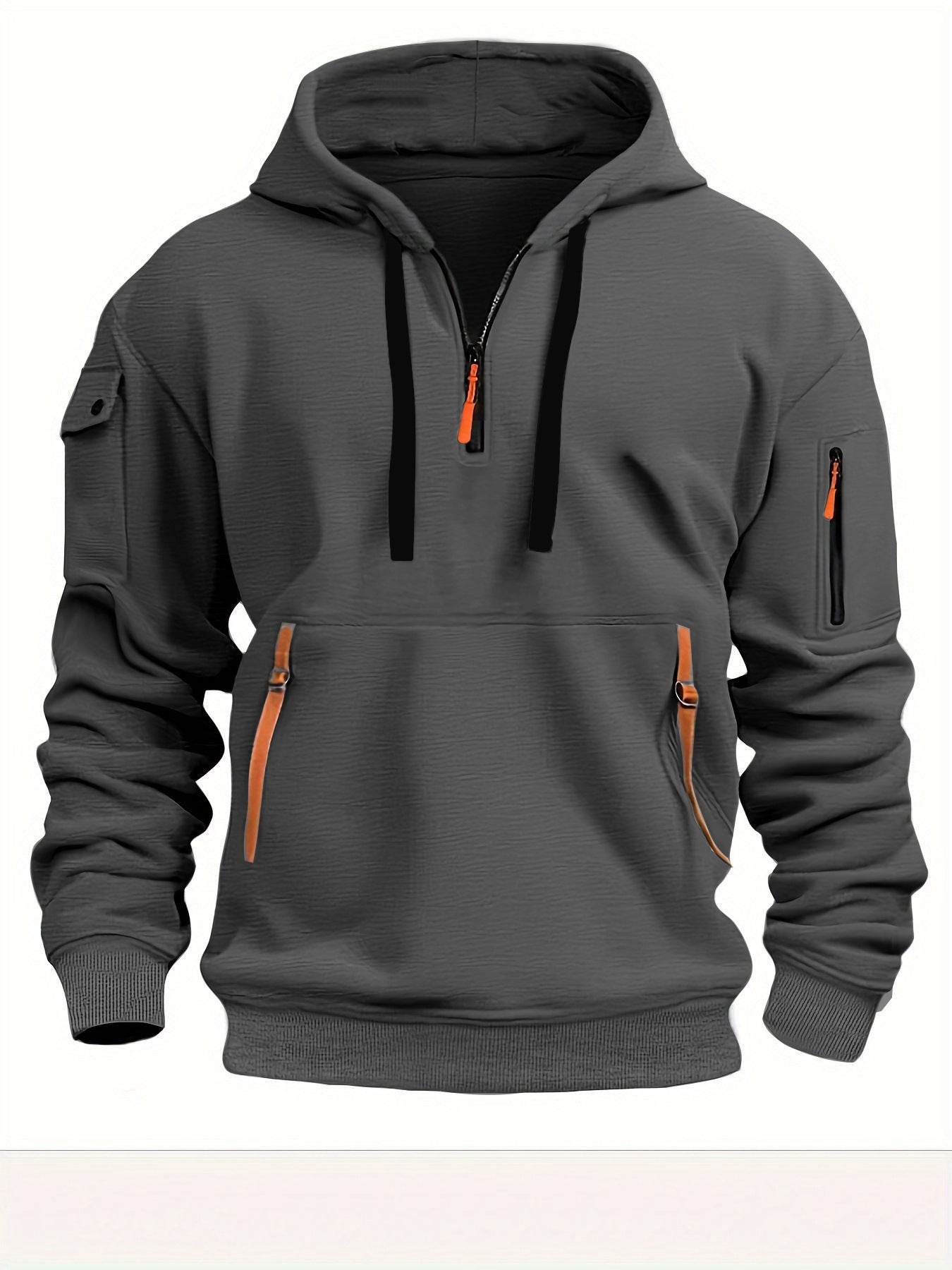 Dropped Shoulder Hooded Sweatshirt Men's Women's Plus Size Loose Pullover Fashion Sweatshirt - Velora