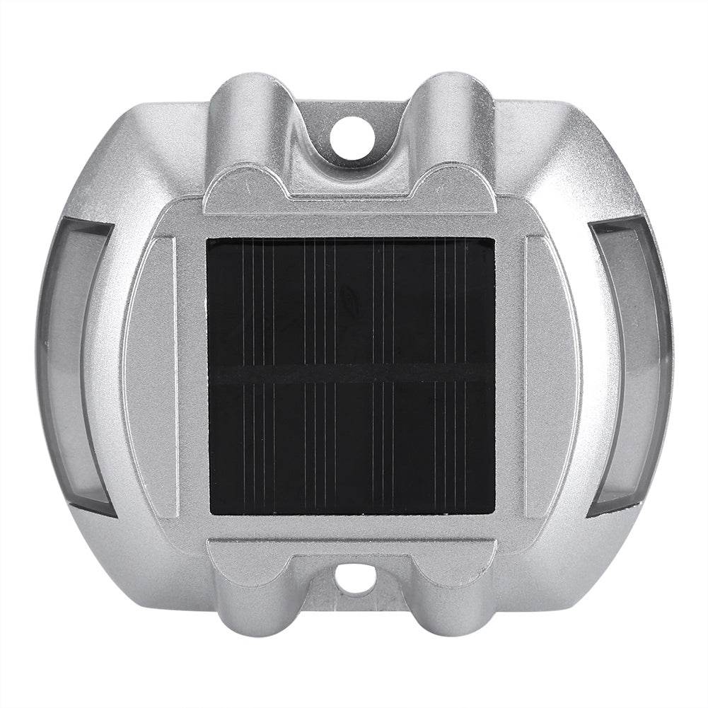 Casting Aluminum Solar Power Waterproof 6 LED Lamp Outdoor Road Driveway Pathway Light Yellow - Velora