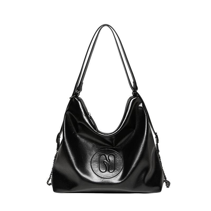 Special-interest Design Soft Leather Tote Large Capacity One-shoulder Commuter - Velora