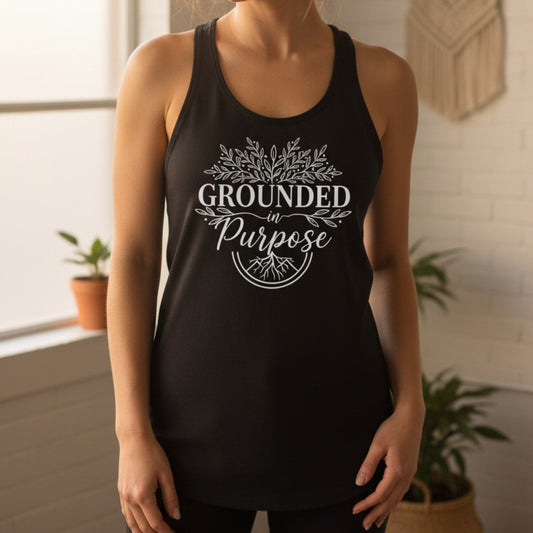 Grounded In Purpose Tank Top | Spiritual Yoga Tank for Women
