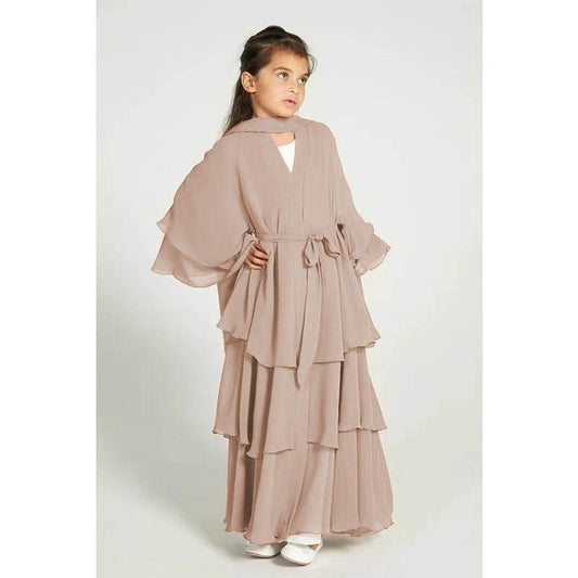 Elegant Three-layer Chiffon Children's Clothing Elegant Dress - Velora