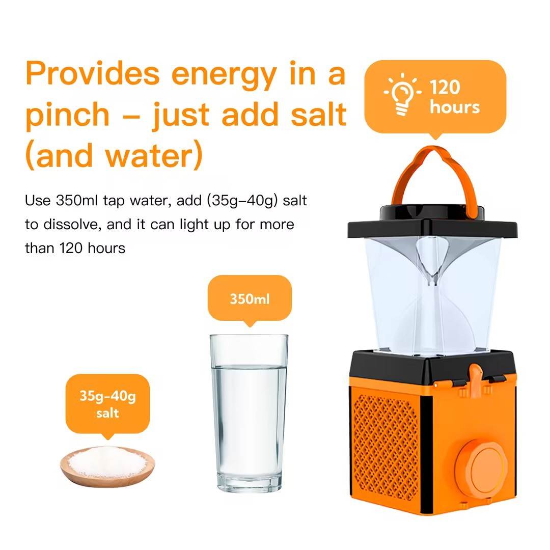 Multi-function Salty Water Camping Lantern - Velora