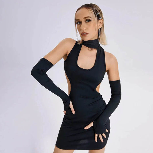 2025 Y2K Fashion Slim Bodycon Short Mini Dress Club Night party Dresses - Velora