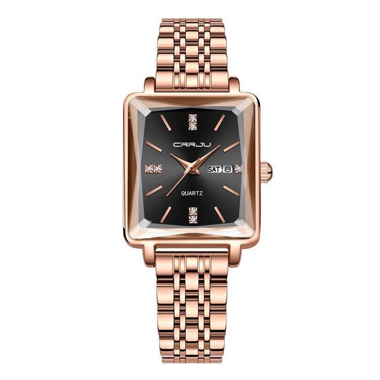 Simple Business Personality Fashion Waterproof Popular New Steel Belt Women's Watch - Velora