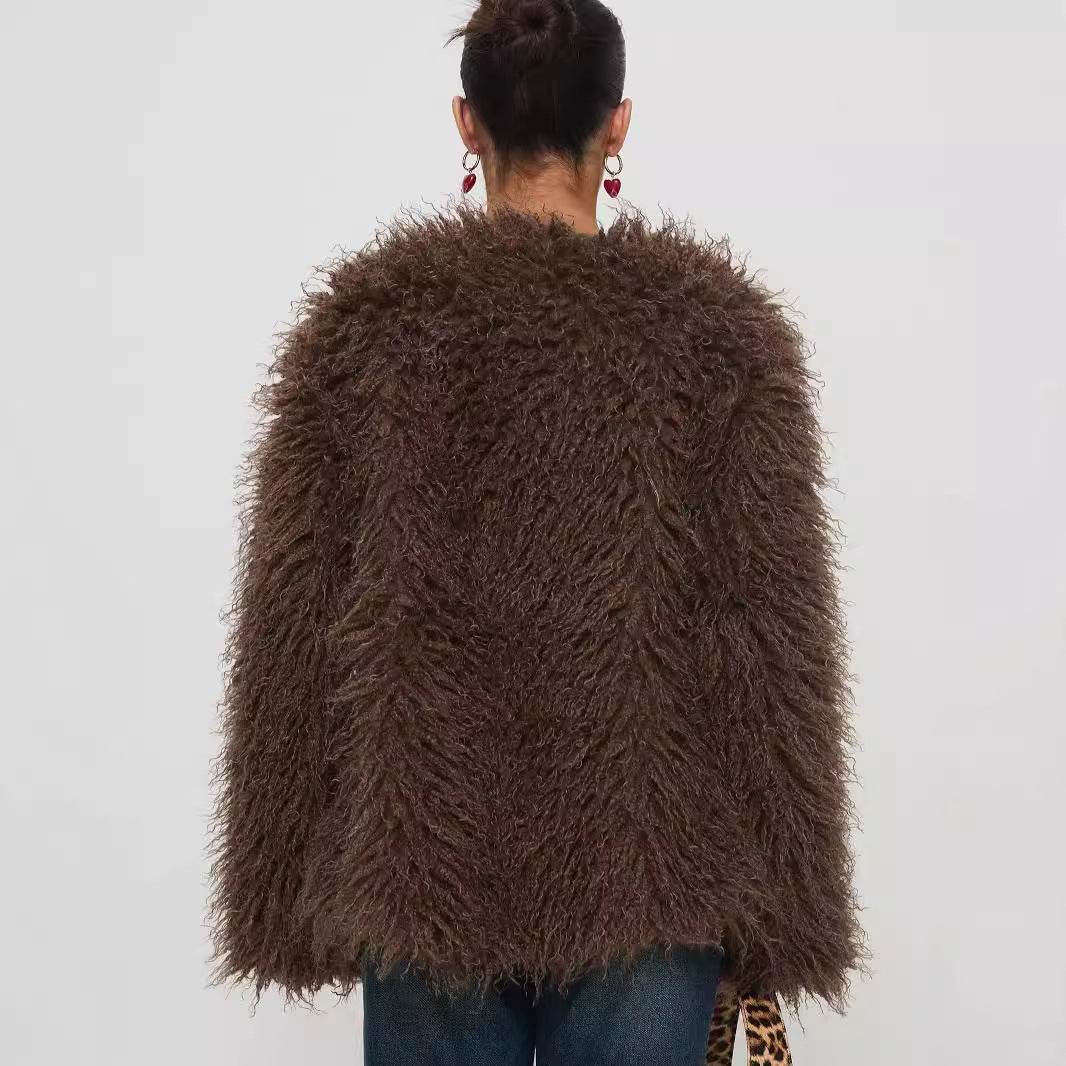 Coat Faux Fur Jacket - Velora