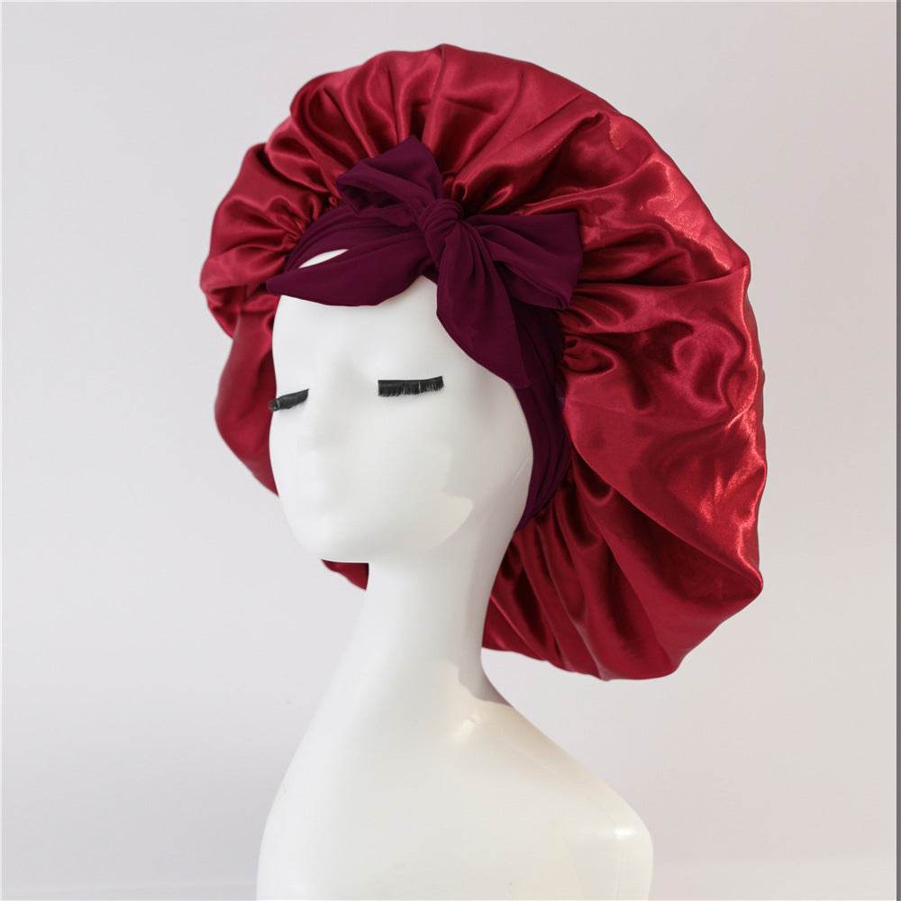 Silk Hair Bonnet For Sleeping Satin bonnet for curly hair - Velora