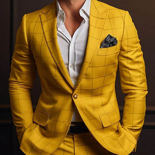 Spring New Striped Suit Jacket Men's Casual Slim Top - Velora